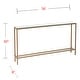 preview thumbnail 24 of 34, SEI Furniture Ham Long Narrow Console Table with Mirrored Top