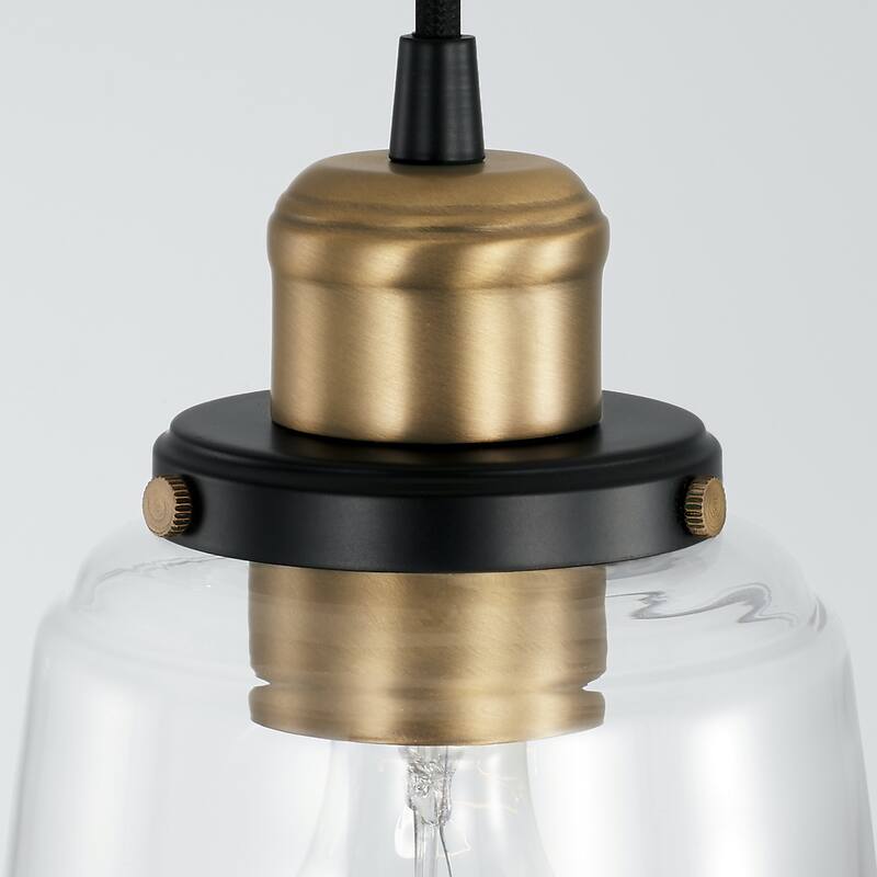 Urban 1-light Mini Pendant w/ Clear Glass