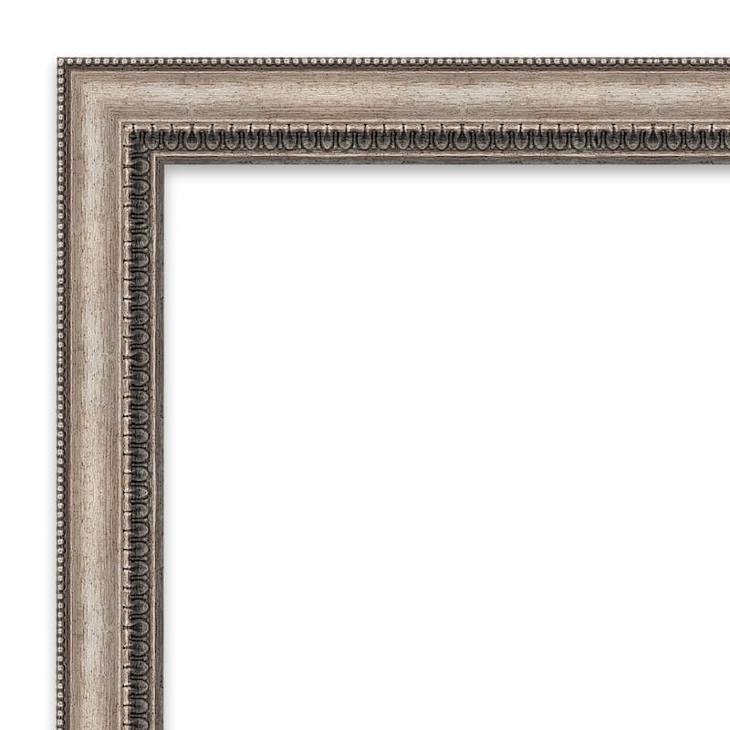 Amanti Art Lyla Ornate Silver Framed Dry Erase Magnetic Board