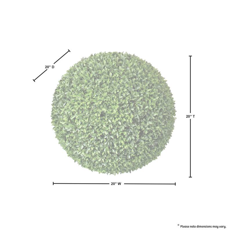 Plastic Uv Proof American Boxwood Ball 20"D