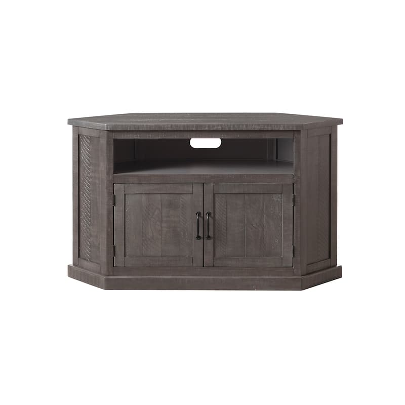 The Gray Barn Danebury Rustic 50-inch Solid Wood Corner TV Stand
