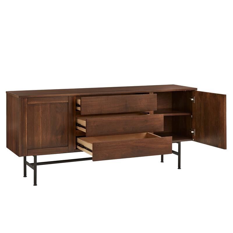 Ryanne Wood and Metal 2-Door and 3-Drawer Server by iNSPIRE Q Modern - Buffet