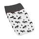 preview thumbnail 1 of 2, Sweet Jojo Designs Grey, Black and Red Woodland Plaid and Moose Rustic Patch Collection Changing Pad Cover - Multi