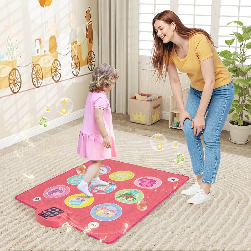 Costway Kids Dance Mat Electronic Dancing Pad with 3 Game Modes Music - See Details
