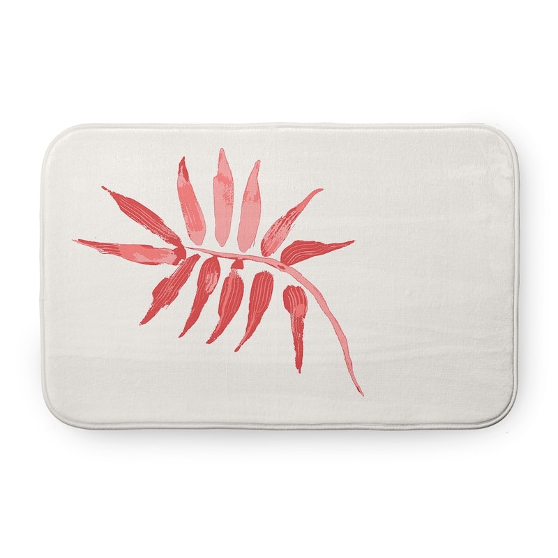 Frond Bathmat - 24" x 17" - Pink