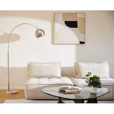 69" Modern Arching Floor Lamp with Rotatable Lamp Shade and LED Bulb