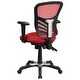 preview thumbnail 44 of 164, Nicholas Mid-Back Blue Mesh Multifunction Executive Swivel Ergonomic Office Chair with Adjustable Arms