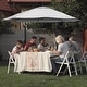 preview thumbnail 6 of 4, Pure Garden Offset 10-foot Cantilever Hanging Patio Umbrella - Cream