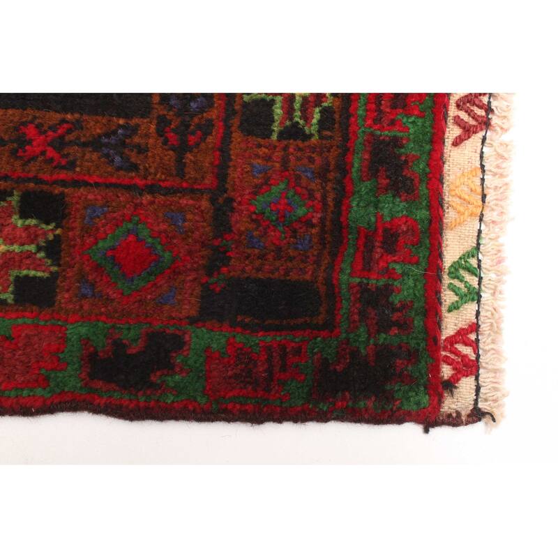 ECARPETGALLERY Hand-knotted Teimani Black Wool Rug - 3'2 x 4'9