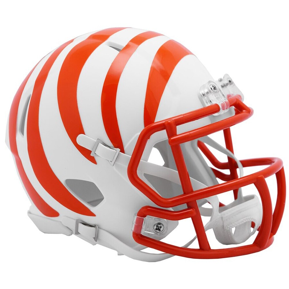 Shop Cincinnati Bengals White Matte Speed Mini Helmet New In Box Black 5 X 8 Overstock 30680620