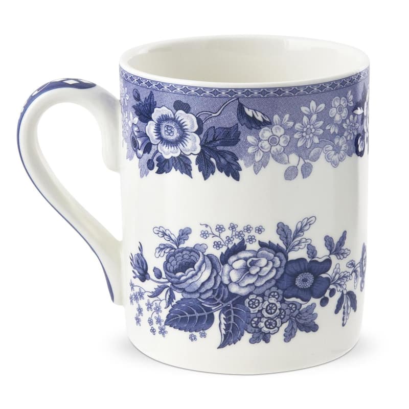 Spode Blue Room Blue Mug - Blue Rose