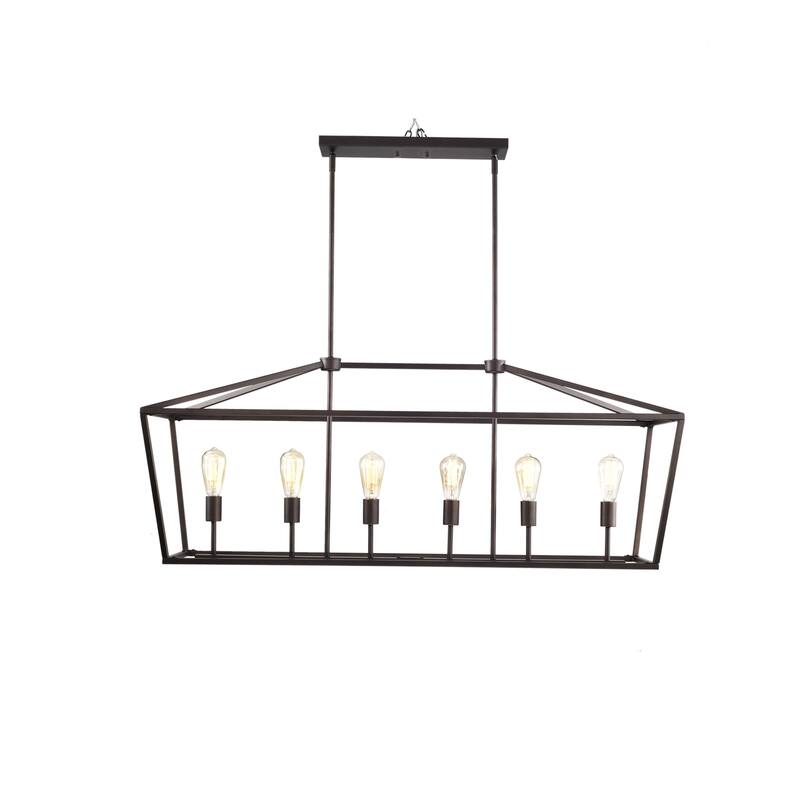 6 lights Uplight ETL Geometric Incandescent Pendant Light Bed Bath