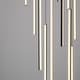 preview thumbnail 41 of 61, 8/12/18-Light Dimmable Integrated LED Chandelier Linear Kitchen Island Light