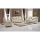 preview thumbnail 4 of 17, Betsy Furniture 3 Piece Bonded Leather Power Reclining Living Room Set, Sofa, Loveseat and Chair Beige