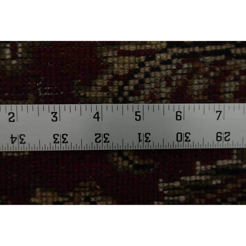 Hand Knotted Oriental 100% Wool Carpet Traditional Floral Black Agra Area Rug - 6' 2'' X 6' 3''