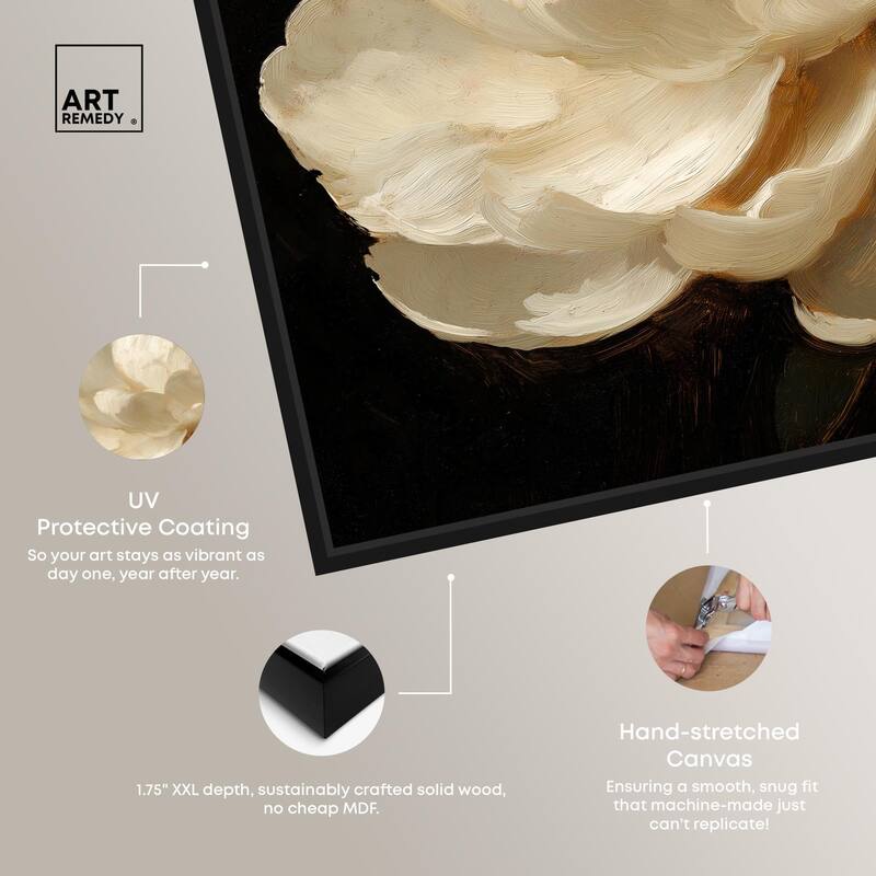 Dramatic Bloom Canvas by Art Remedy