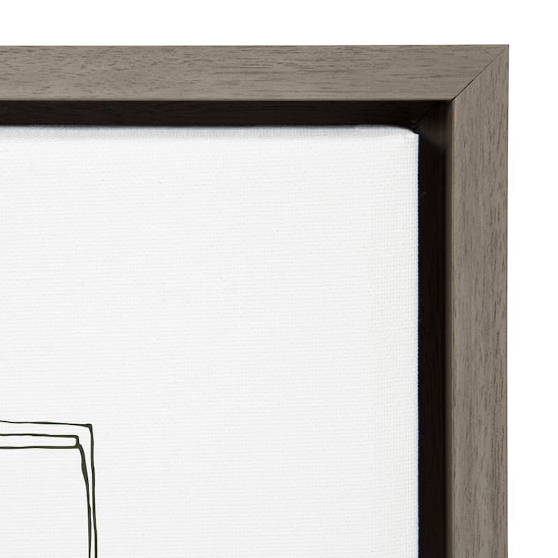 Kate and Laurel Sylvie Record Player Framed Canvas by Statement Goods