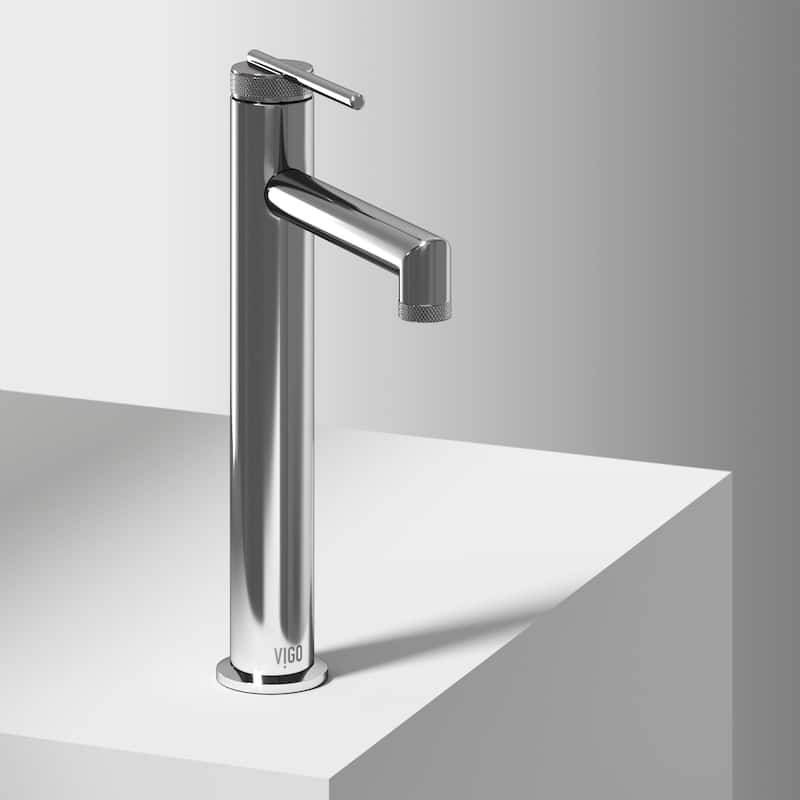 VIGO Sterling 11" H Single Handle Single Hole Bathroom Vessel Faucet