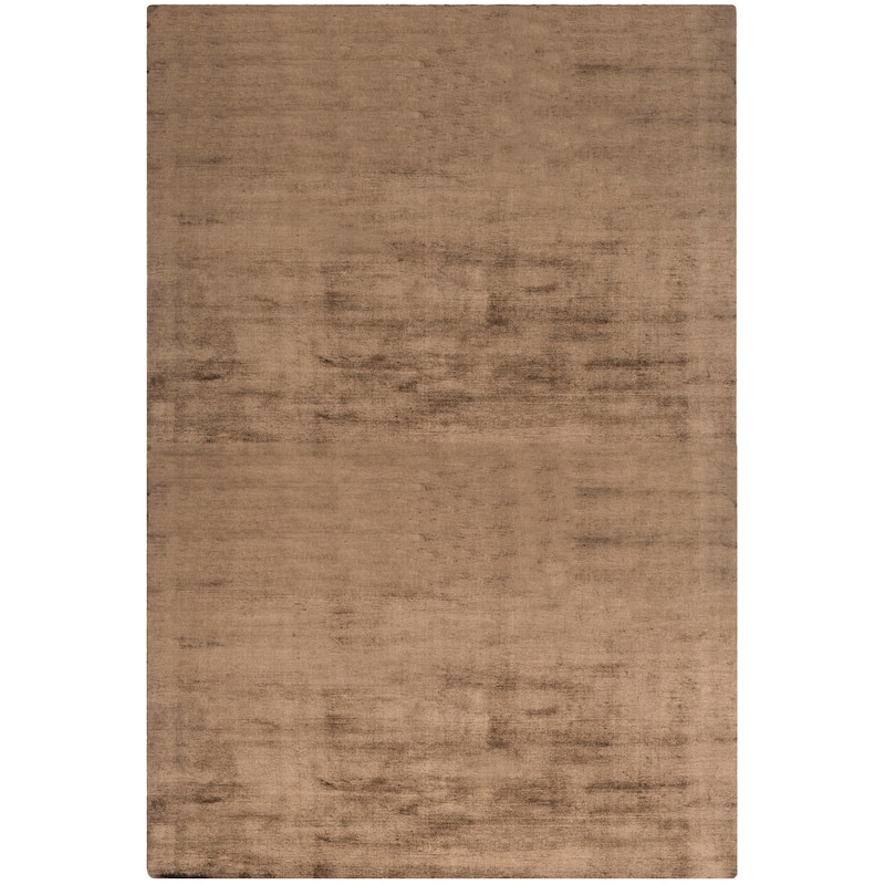 SAFAVIEH Handmade Mirage Avigail Modern Abstract Viscose Rug - 4' x 6' - Brown