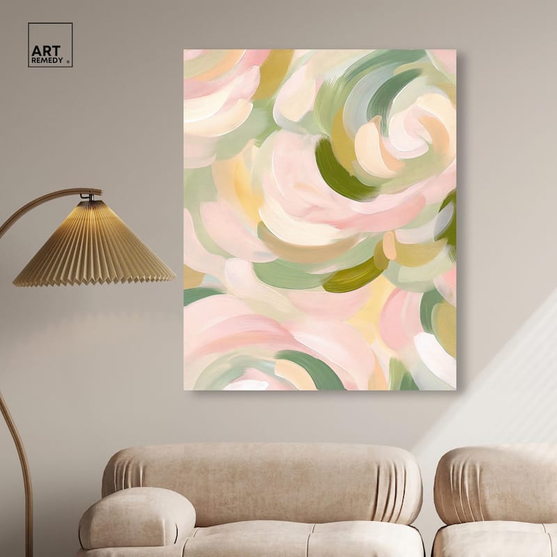 Brushstroke I Canvas by Art Remedy, Gallery Wrapped
