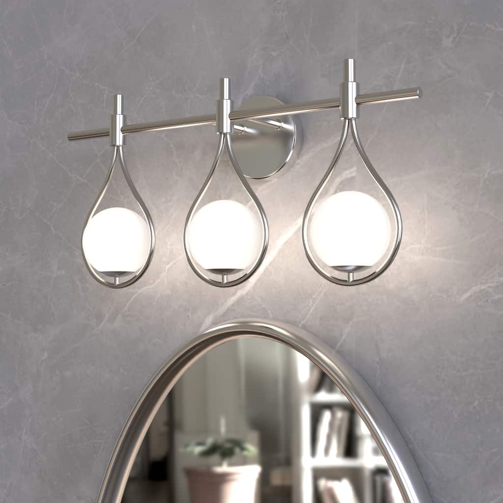 22.5" Bathroom Vanity Light, 3-Light Wall Sconce - 22.5'' W × 6.25'' D × 11.25'' H