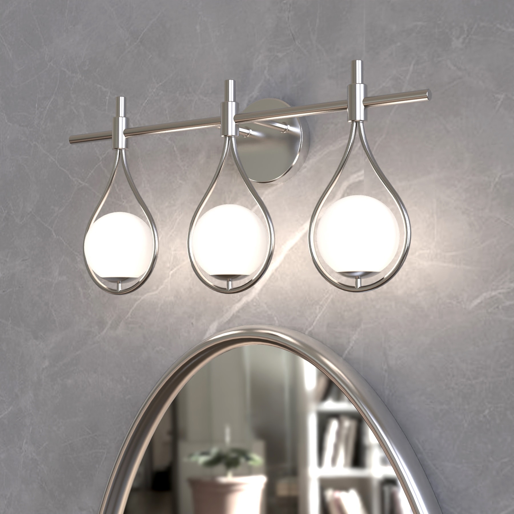 22.5" Bathroom Vanity Light, 3-Light Wall Sconce