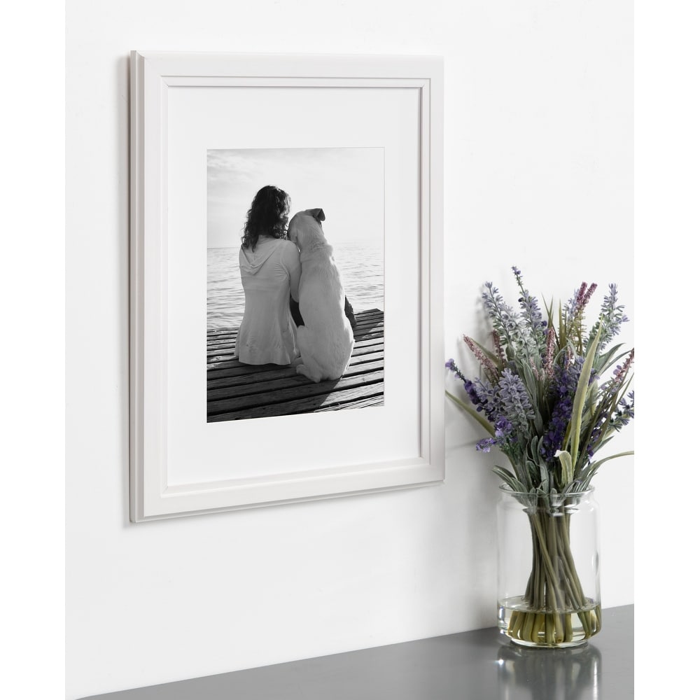 Kieva 11x14 matted to 8x10 Wood Picture Frame, Set of 4 in 2023