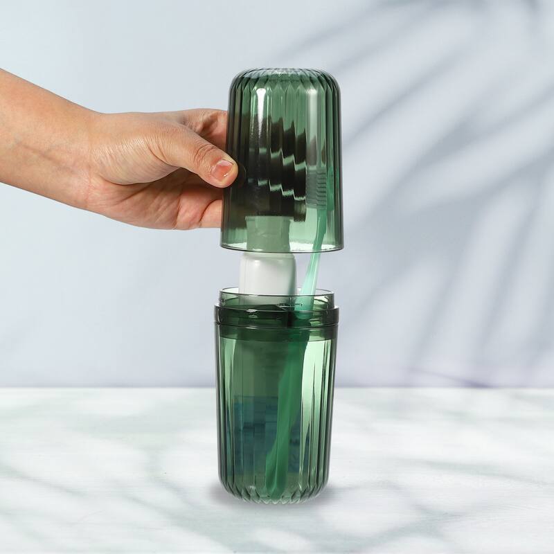 Clear Toothbrush Travel Case, PET, Lightweight Traveling Toothbrush Holders Case, 8.27"x2.76"