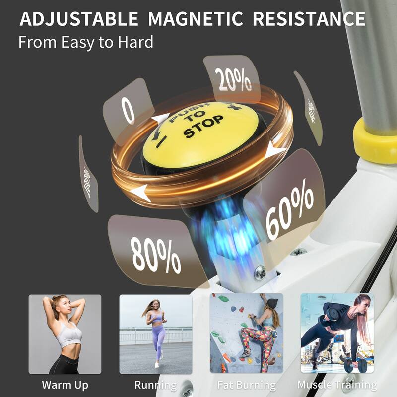 Indoor Exercise Bike Cycling Bike with Comfortable Seat Cushion