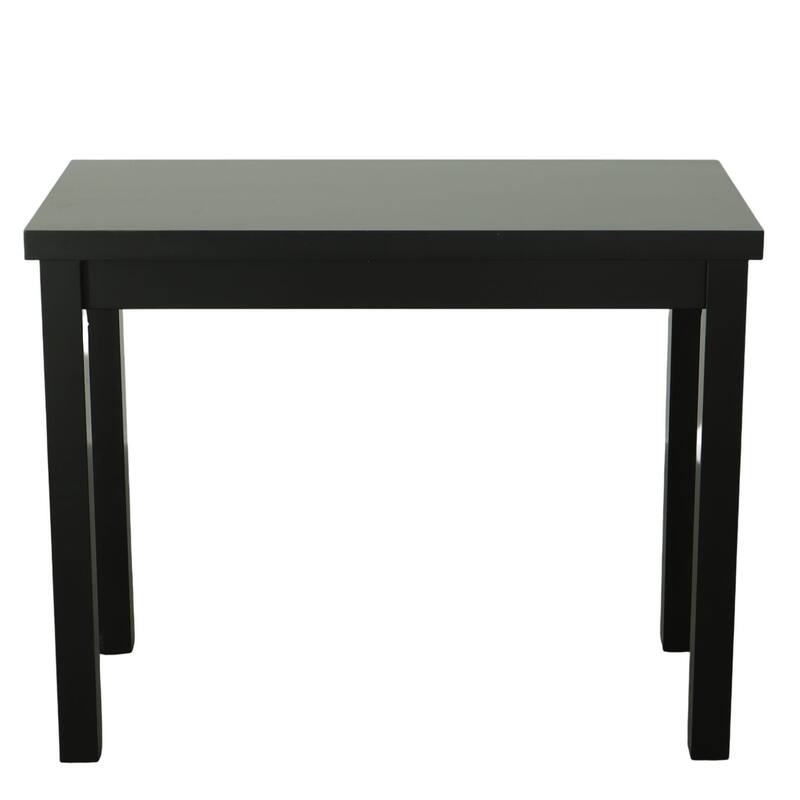 Solid Rectangular Bar Table - 46" - Antique Black Finish