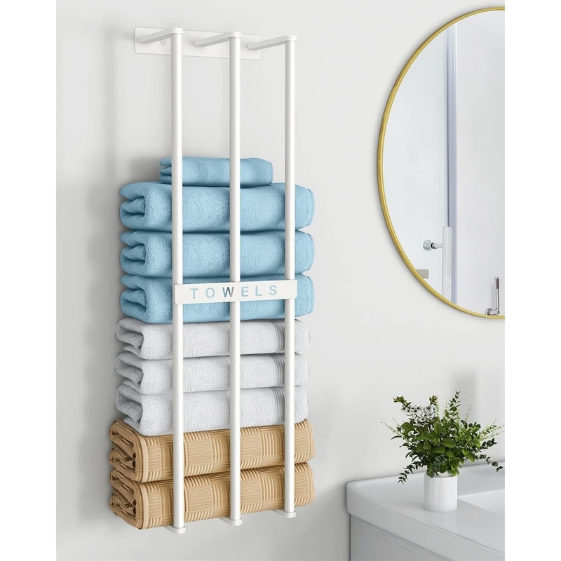 Wallniture Boto Towel Rack, Rustic Wall Decor Bathroom Organizer (Set of 5)  - On Sale - Bed Bath & Beyond - 33258039