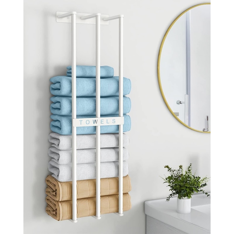 Towel discount storage wall