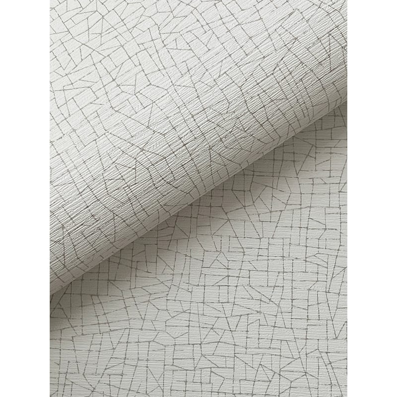 Warner Cary White Petite Maze Wallpaper