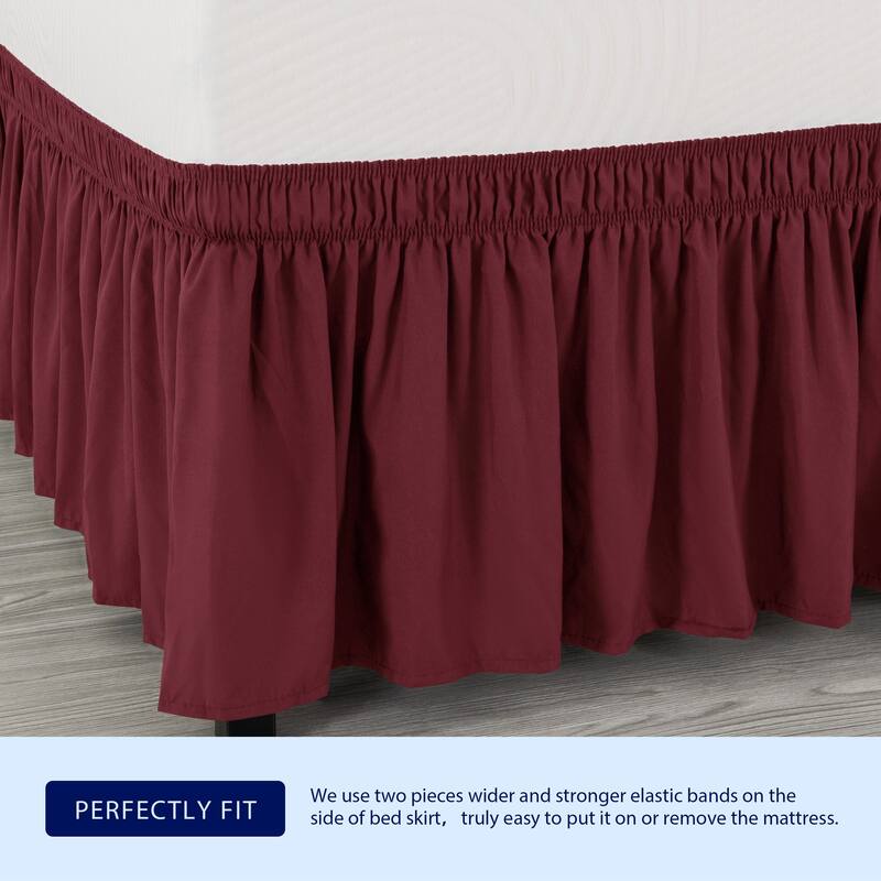 Subrtex Easy Fit 16-inch Drop Bed Skirts