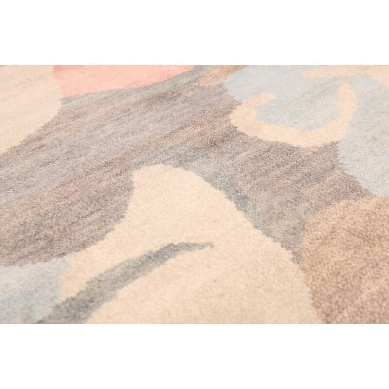 ECARPETGALLERY Hand-knotted Peshawar Ziegler Multi Color Wool Rug - 4'5 x 6'5