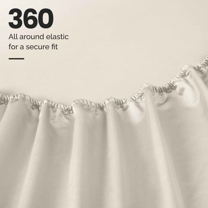 Blue Nile Mills 1200 Thread Count Egyptian Cotton Embroidered Deep Pocket Sheet Set