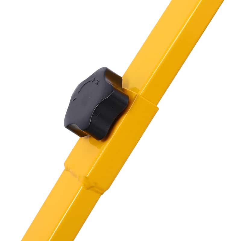 Anmytek Heavy Duty Snow Shovel Wheeled Driveway Sidewalk Pusher Winter Removal Tool - 29 in. W X 47 in. D X 16.5 in. H