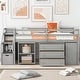 preview thumbnail 3 of 49, Twin Loft Bed with Desk, Drawers & Storage Stairs