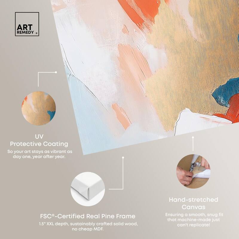 Bold and Bright I Canvas Set of 2 by Art Remedy, Gallery Wrapped