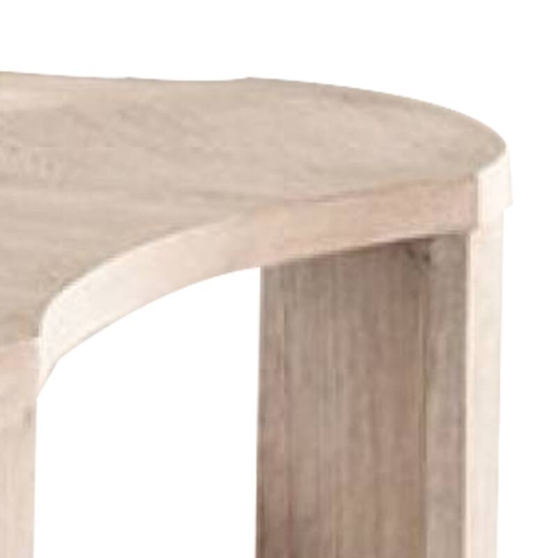 Cony Cocktail Table, Open Lower Shelf, 50 Inch Oval Oak Brown Wood Top