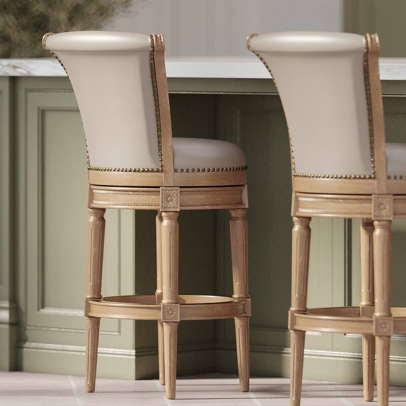 Maven Lane 31" Pullman Swivel Bar Height Kitchen Stool