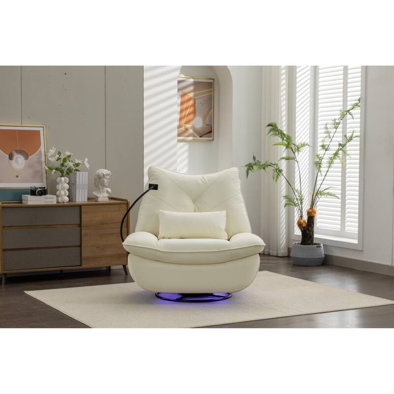 Four Modes Of Intelligent Voice Control,Atmosphere Lamp,Bluetooth Music Player,USB Ports,Back And Forth Swing