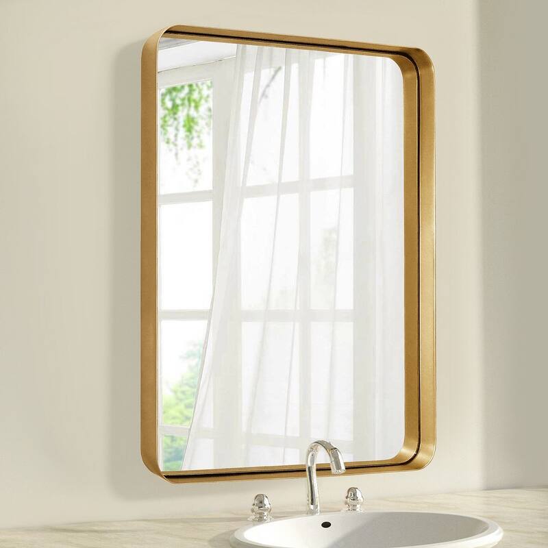 Carbon Loft Cornwell Metal Wall Mirror - 24*36*1.97 - Dark Champagne(24*36)