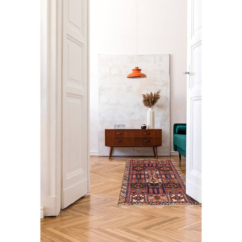 ECARPETGALLERY Hand-knotted Kayseri Vintage Red Wool Rug - 4'7 x 9'9