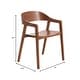 preview thumbnail 55 of 53, Rivo Mid-Century Modern Solid Oak Wood Accent Dining Chair with Open Back for Dining Room, Living Room and Kitchen