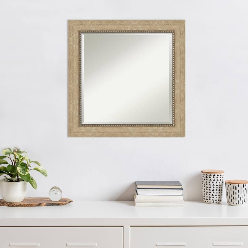 Beveled Wall Mirror - Astor Black Frame