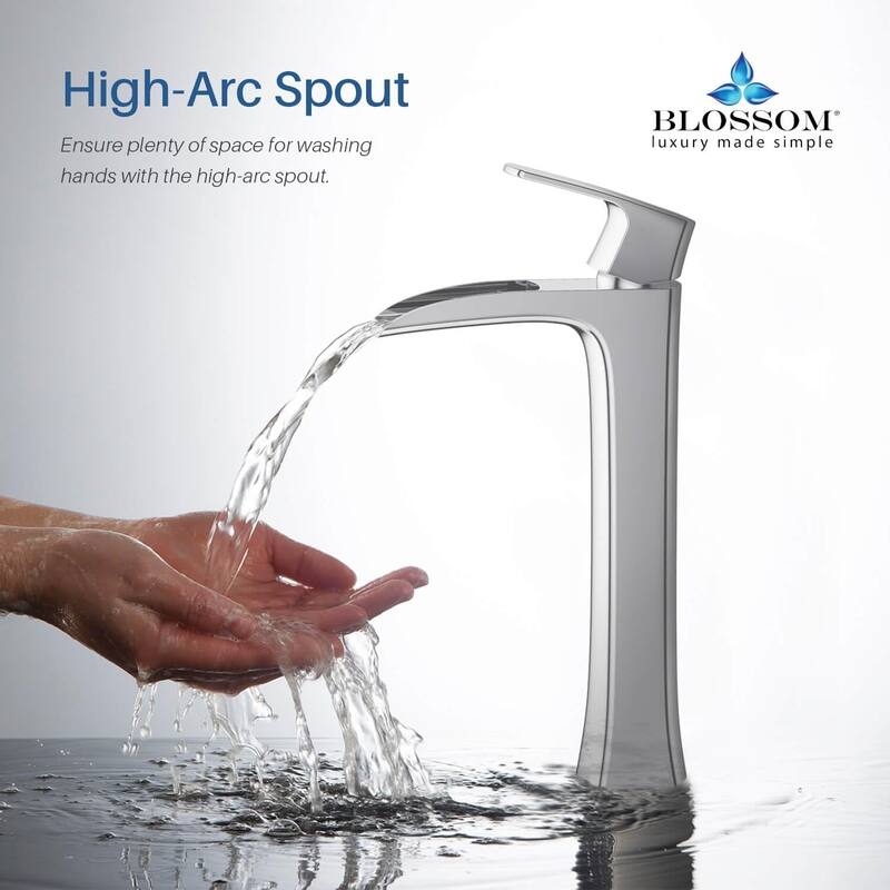Blossom Single Handle Waterfall Vessel Sink Faucet