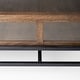 preview thumbnail 43 of 43, Arelius Light Brown Solid Wood w/ Black Iron Base Square Display Coffee Table