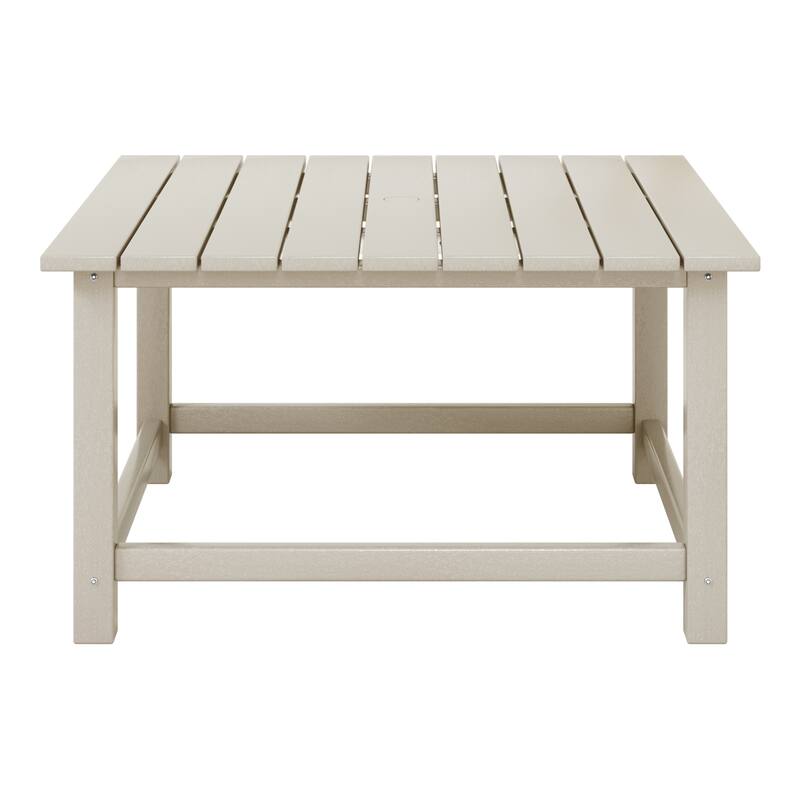 Laguna Outdoor 5-Piece Adirondack Chair With Square Coffee Table Conversation Set