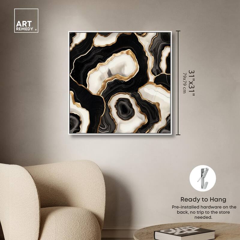 Coal Core Canvas by Art Remedy